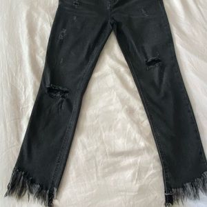 Free People Fringe Jeans